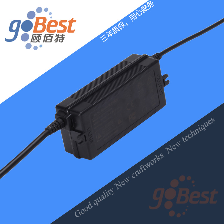 12V4A電源適配器兩頭出線(xiàn)帶螺母插頭電源